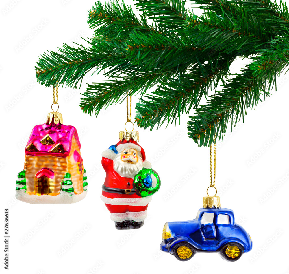 Sticker Christmas tree and toys