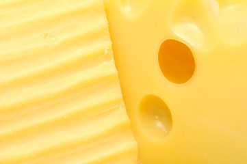 Two Chunks of Cheese (Can Be Used As Background)