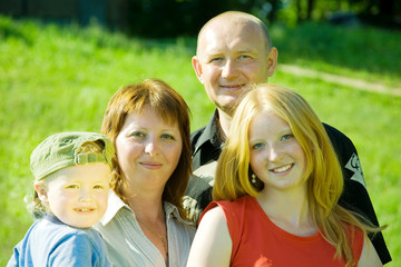 Fototapeta premium family from four