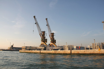 Fototapeta premium Marine port is in Venice, Italy