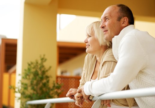 Middle-aged Couple Outdoors