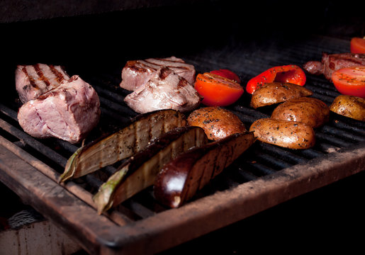 Argentinian cooking meat  barbecue