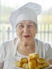 Senior woman cook