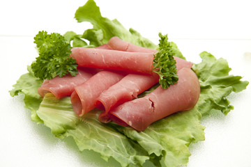 Wurstplatte mit Lachsschinken