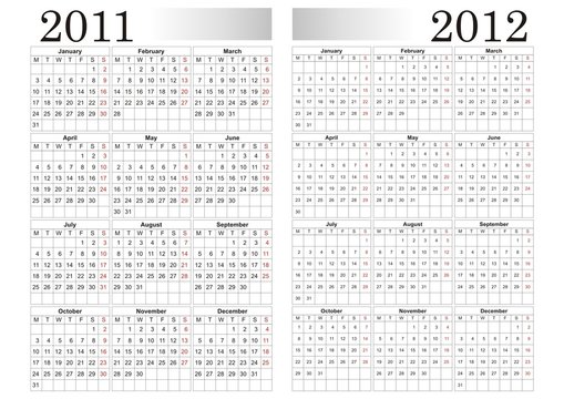 2011-2012 calendar
