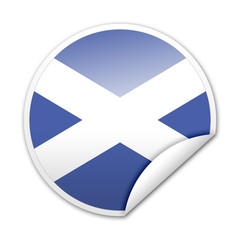 Pegatina bandera Escocia con reborde