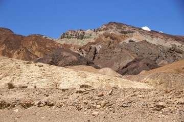 Fototapeta na wymiar Mineral rocks at Zabriskie Point, Death Valley National Park