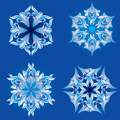 Set of snowflakes