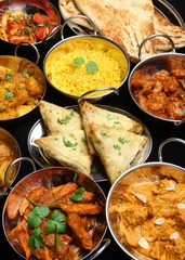 Abwaschbare Fototapete Indian Food Banquet © Joe Gough