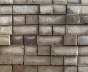 stack of rectangular pavement stones