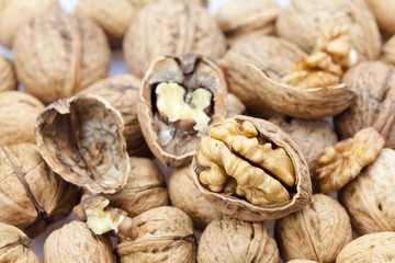 Walnuts background