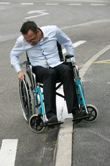 Obraz premium Handicap trottoir