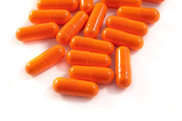 bunch of orange pills