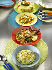 quatre recettes faciles à préparer - riz,dinde,seitan