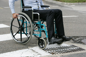 Fototapeta na wymiar Handicap pieszych