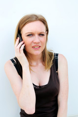 Fototapeta premium Outdoor portrait young woman