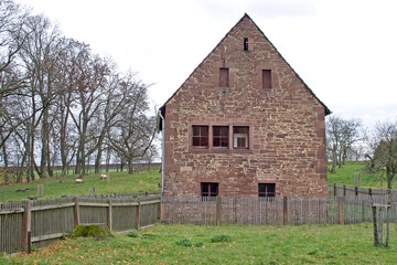 Obraz premium Gebäude im Klostergut Amelungsborn (Zisterzienser)