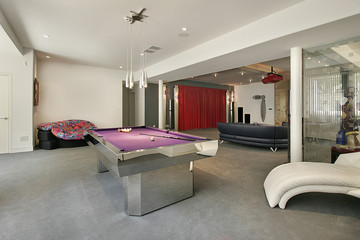 Lower level in luxury home