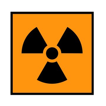 Symbol/Piktogramm: Radioaktive Strahlung