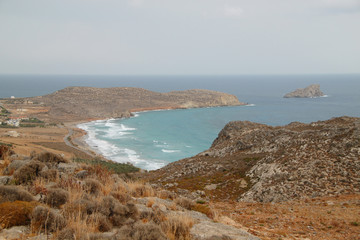 Bucht bei Xerokambos im Südosten Kretas