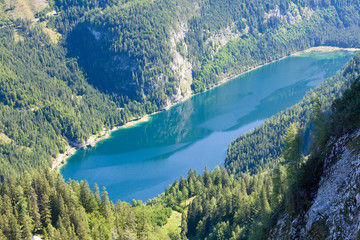 Obraz premium alpine lake scenery in the summer