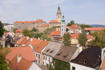 Naklejka na ściany i meble czech historical town Cesky Krumlov enlisted in UNESCO