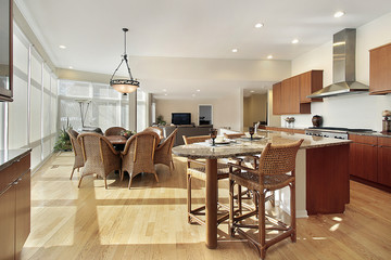 Kitchen with eating area