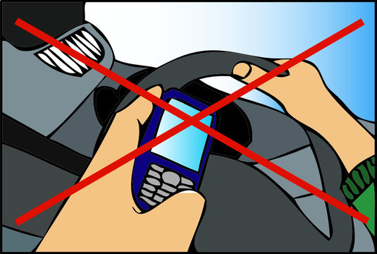 Non usare il telefono mentre guidate