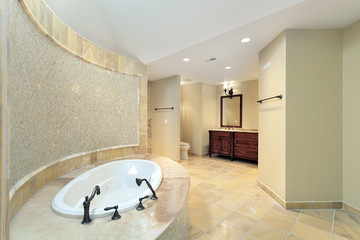 Master bath in new construction home