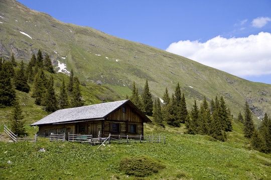 Fototapeta Almhütte