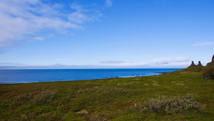 Fototapeta na wymiar Panorama of the Arctic Coast