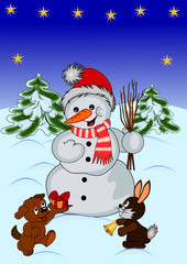 Bescherung im Winterwald