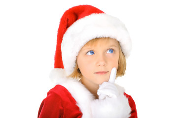 Curious little Santa Claus