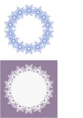 Postcard with Snowflakes