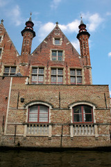 building by canal in Bruges