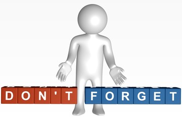 Cubes - 224 - DON'T FORGET