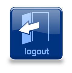 Button Logout blau