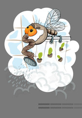 Egg fly shower