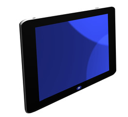 blue TV screen