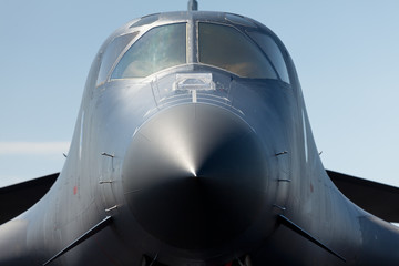 American B-1 Lancer Bomber Close Up