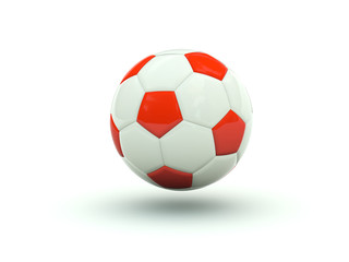 Fototapeta premium Football icon. Red series