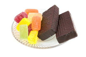 Sweet food on plate