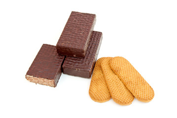 Sweet chocolates and cookies