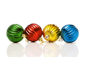 Christmas decoration isolated on the white background