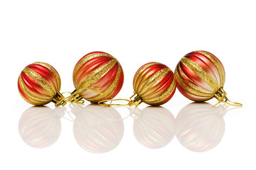 Christmas decoration isolated on the white background