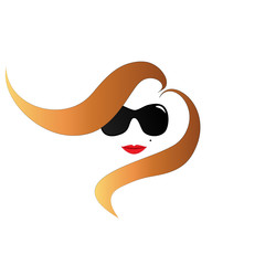 Girl at fashion  in the wind