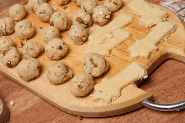 Baking cookies. Preparing for Christmas