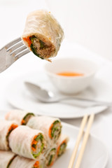 Vegetables roll in Vietnamese style