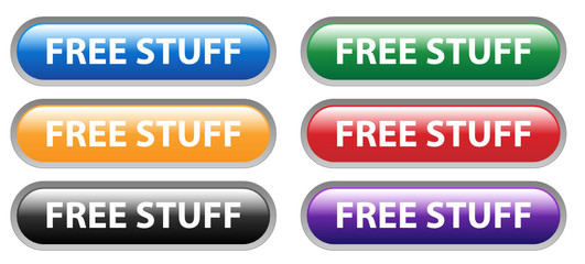 Fototapeta premium FREE STUFF Web Buttons (shopping offers specials internet trial)