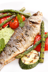 fish with vegetables